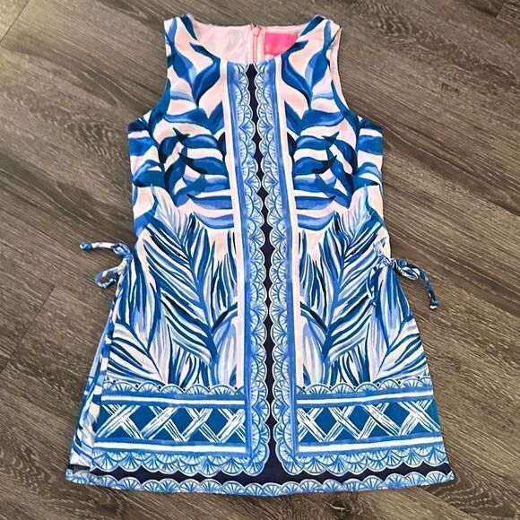 Lilly Pulitzer Donna Romper High Tide Navy Holy Flockamolie  Romper - Picture 1 of 6